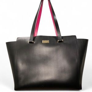 Kate Spade Black Tote with Pink Accents
